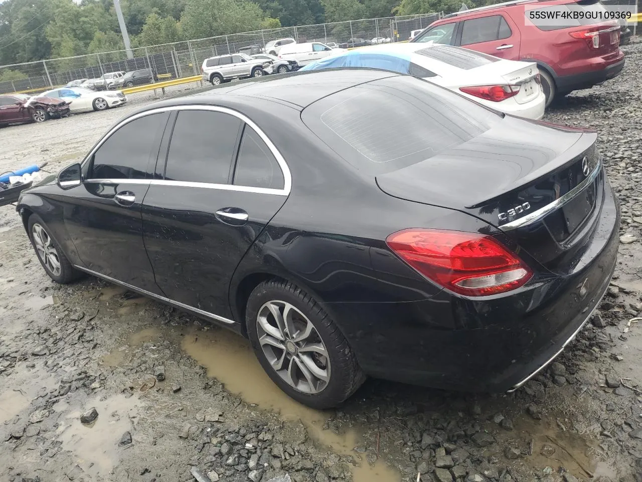 2016 Mercedes-Benz C 300 4Matic VIN: 55SWF4KB9GU109369 Lot: 73441114