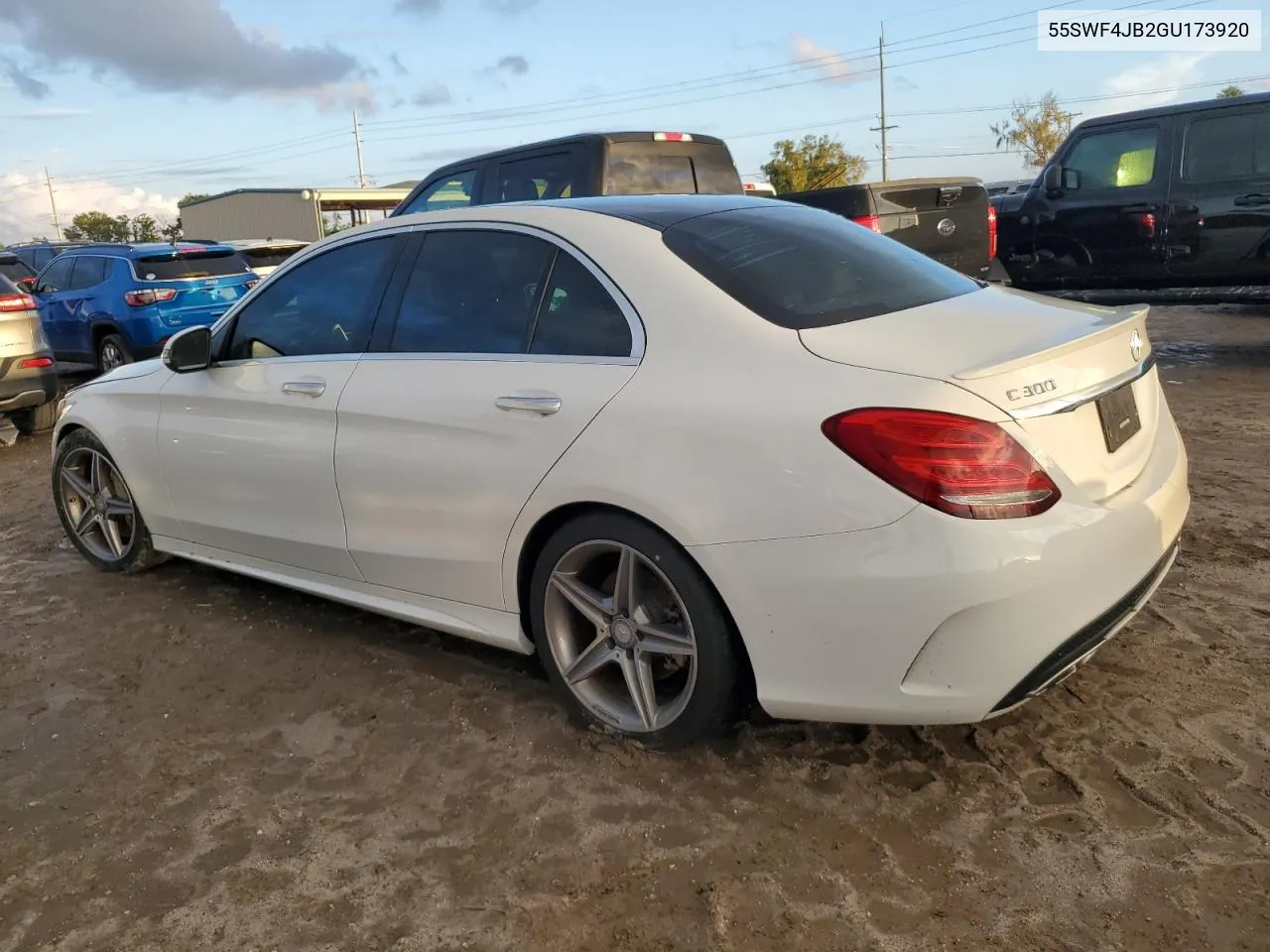 2016 Mercedes-Benz C 300 VIN: 55SWF4JB2GU173920 Lot: 73631714