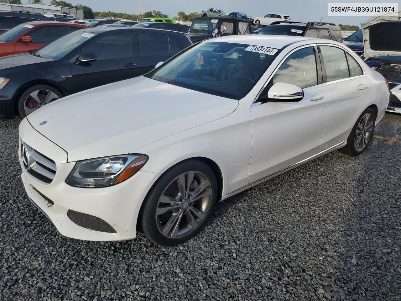 2016 Mercedes-Benz C 300 VIN: 55SWF4JB3GU121874 Lot: 73834144