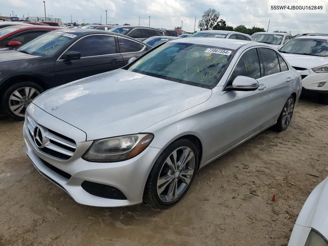 2016 Mercedes-Benz C 300 VIN: 55SWF4JB0GU162849 Lot: 73967354