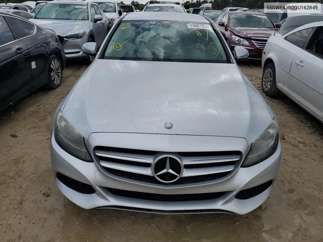 2016 Mercedes-Benz C 300 VIN: 55SWF4JB0GU162849 Lot: 73967354