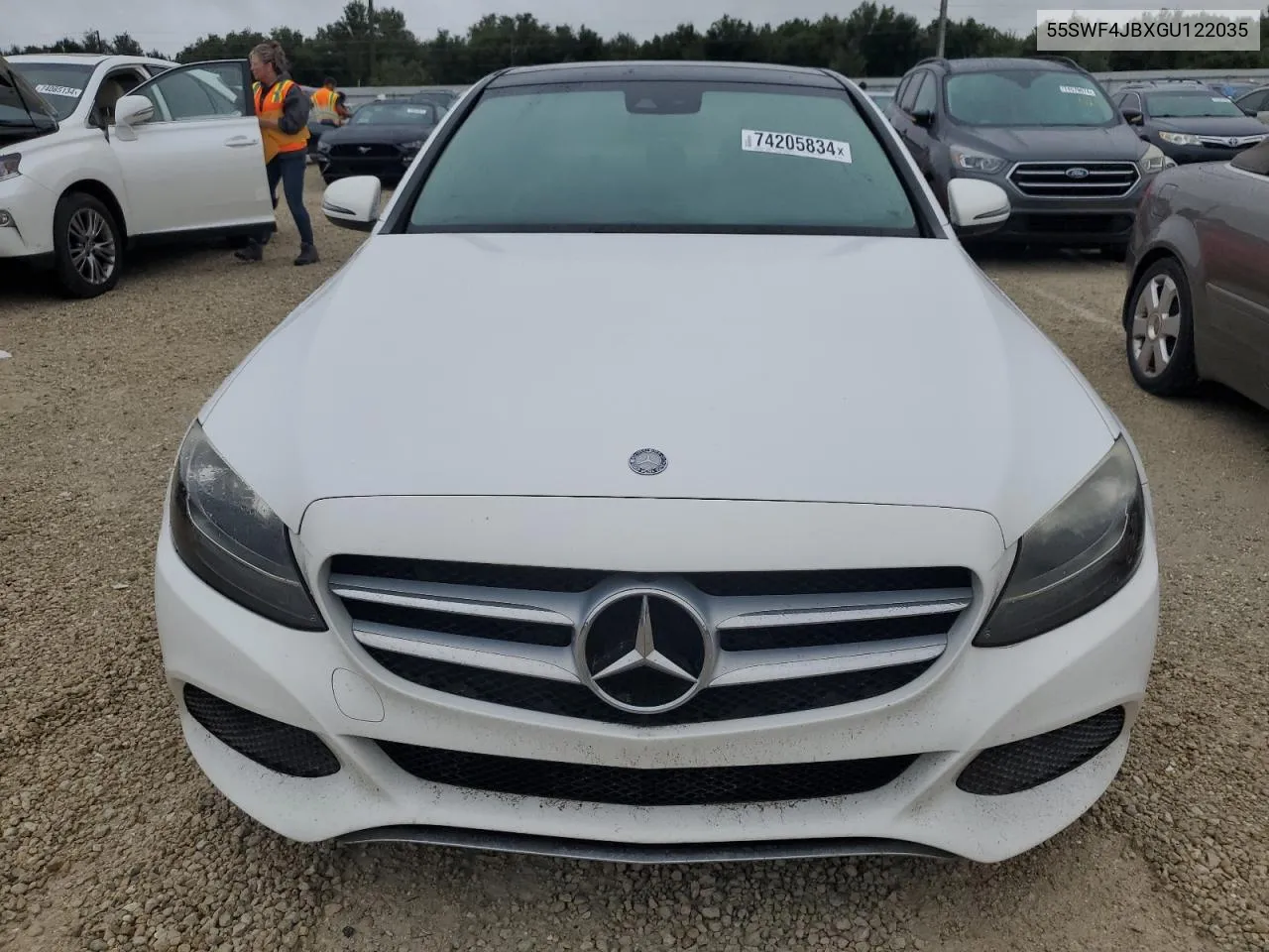 2016 Mercedes-Benz C 300 VIN: 55SWF4JBXGU122035 Lot: 74205834