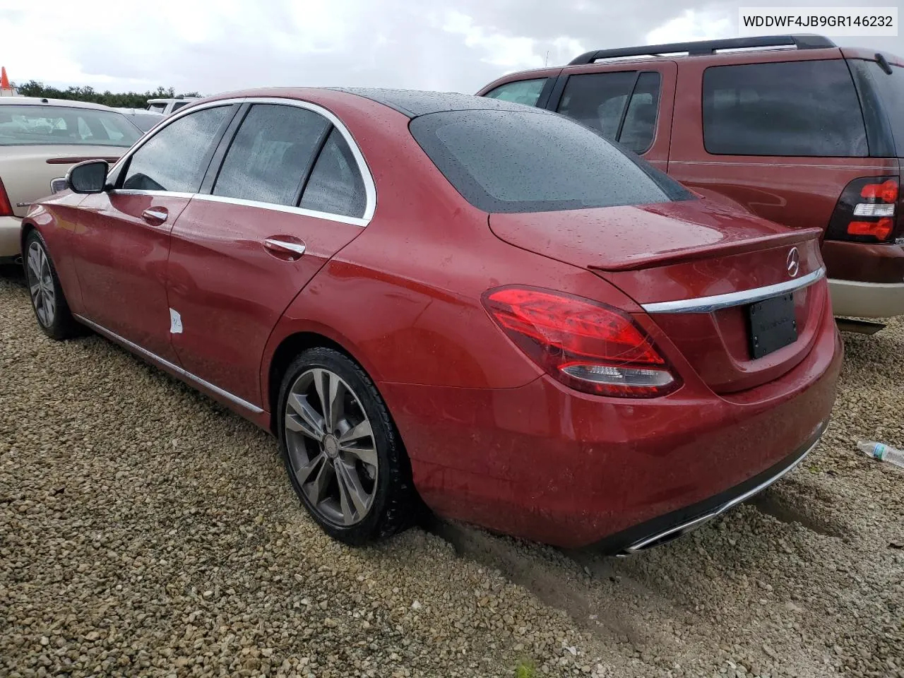 2016 Mercedes-Benz C 300 VIN: WDDWF4JB9GR146232 Lot: 74378354