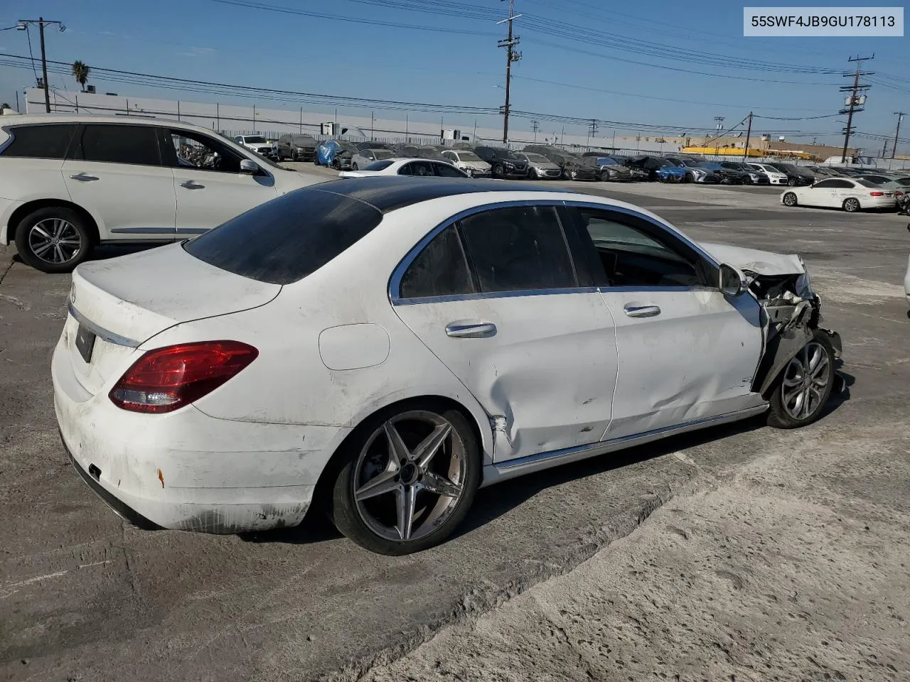 2016 Mercedes-Benz C 300 VIN: 55SWF4JB9GU178113 Lot: 74528874