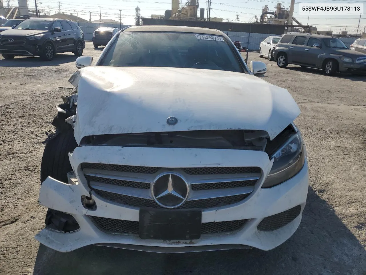 2016 Mercedes-Benz C 300 VIN: 55SWF4JB9GU178113 Lot: 74528874