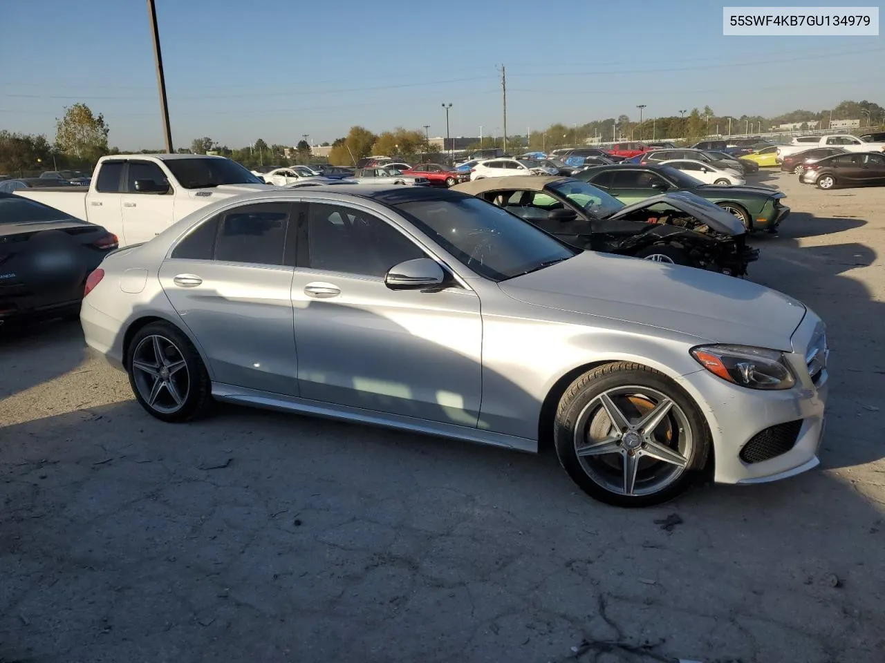 2016 Mercedes-Benz C 300 4Matic VIN: 55SWF4KB7GU134979 Lot: 74695324