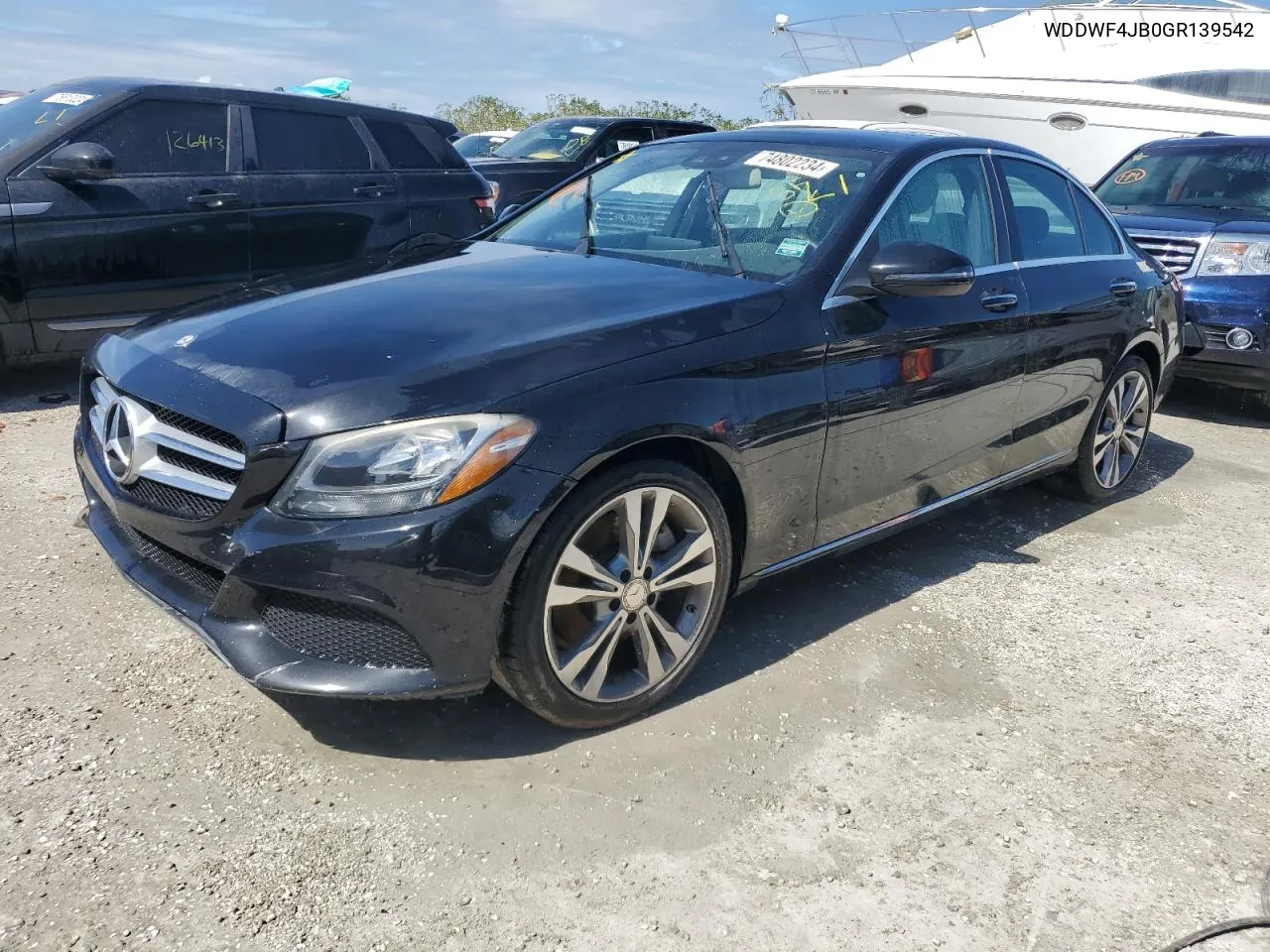 2016 Mercedes-Benz C 300 VIN: WDDWF4JB0GR139542 Lot: 74802234