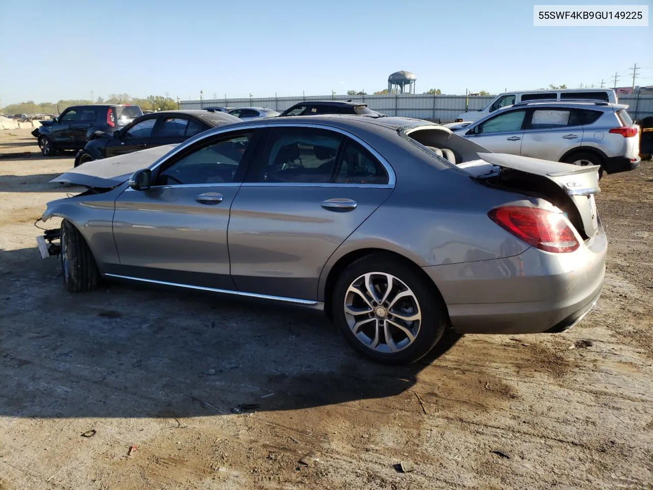 2016 Mercedes-Benz C 300 4Matic VIN: 55SWF4KB9GU149225 Lot: 75038644