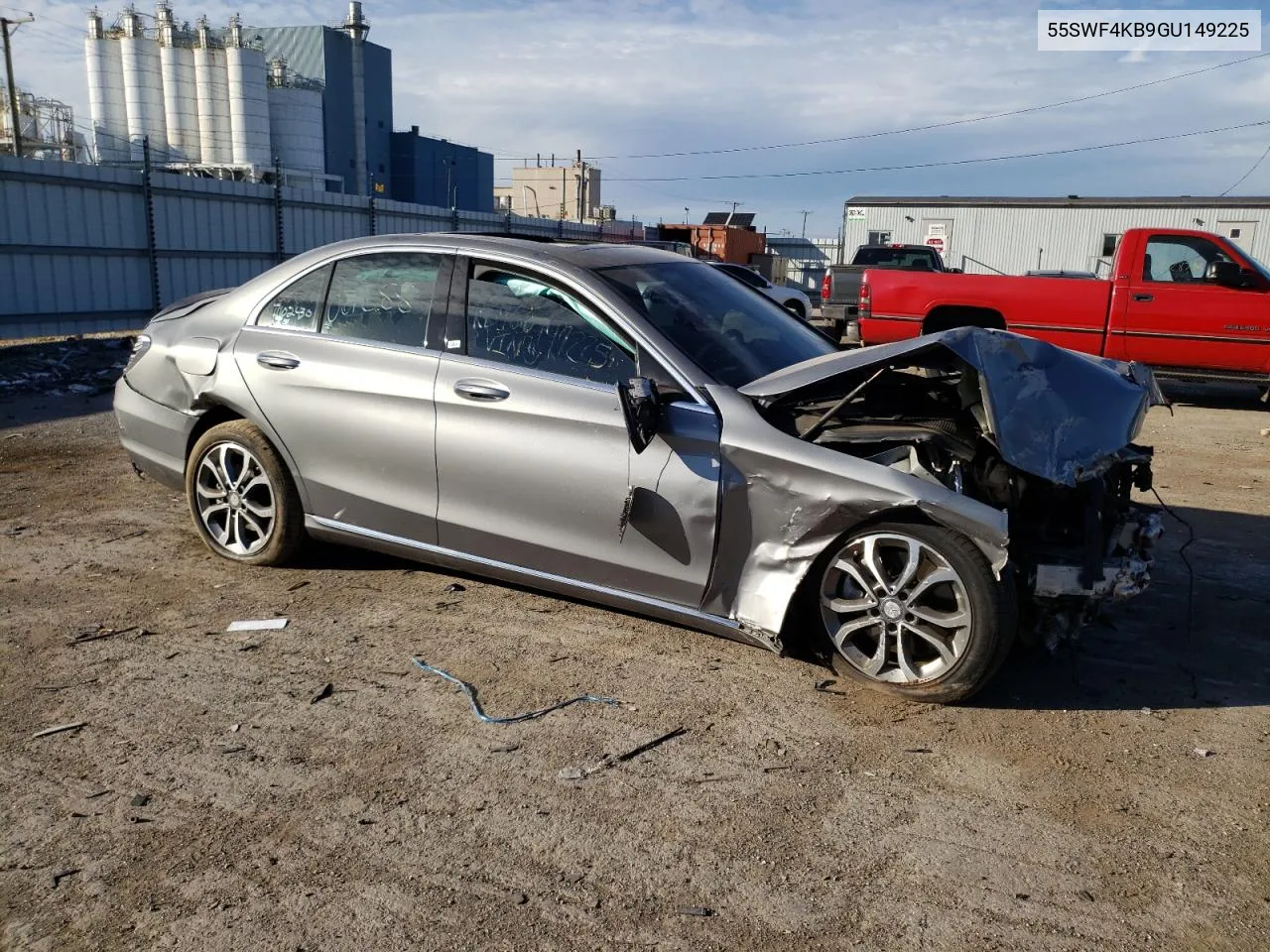 2016 Mercedes-Benz C 300 4Matic VIN: 55SWF4KB9GU149225 Lot: 75038644