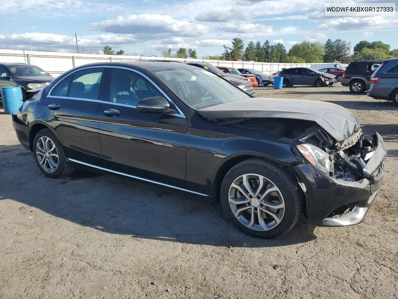 2016 Mercedes-Benz C 300 4Matic VIN: WDDWF4KBXGR127333 Lot: 75077604