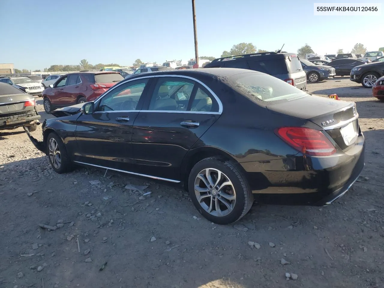 2016 Mercedes-Benz C 300 4Matic VIN: 55SWF4KB4GU120456 Lot: 75134374