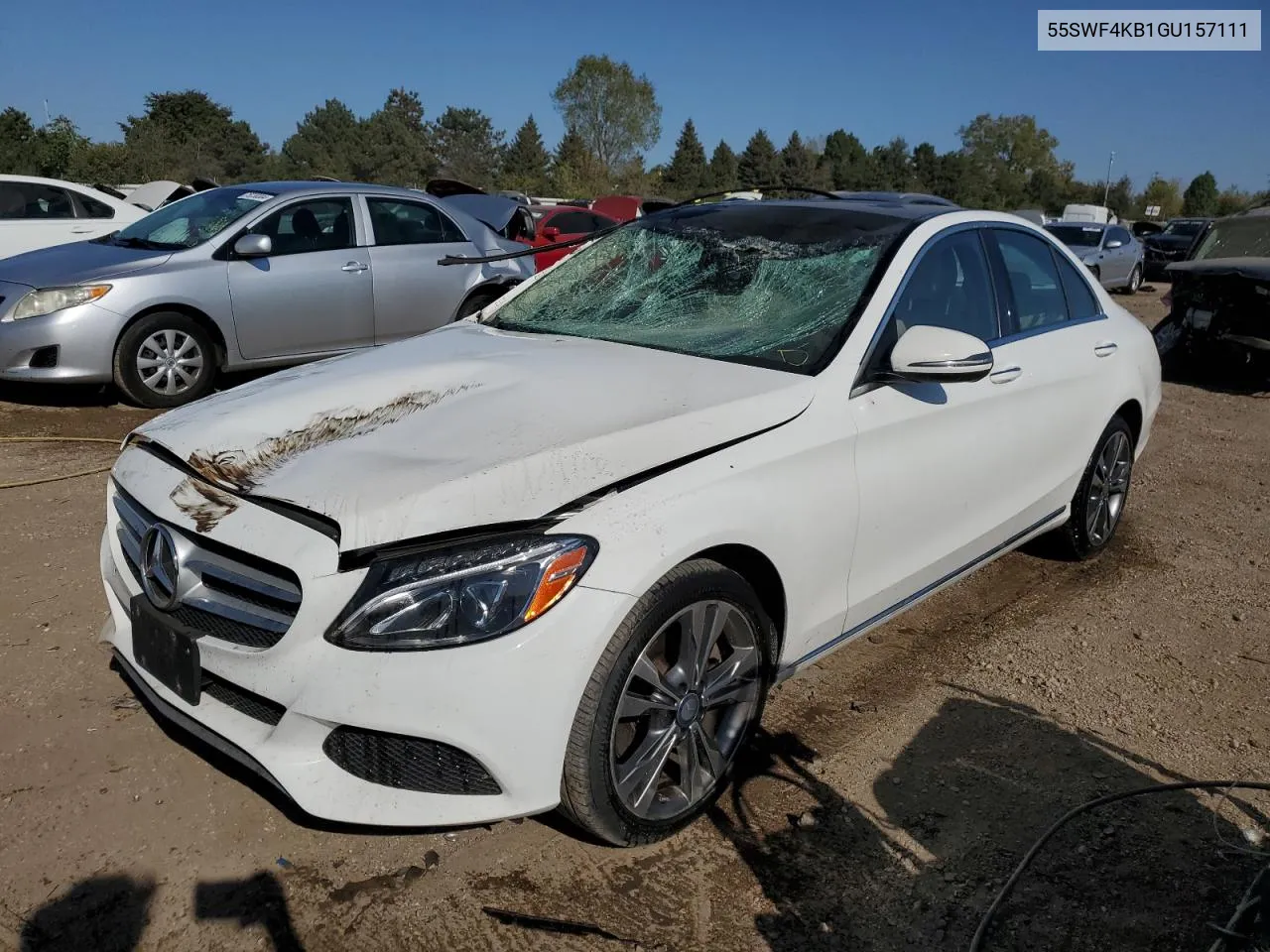 2016 Mercedes-Benz C 300 4Matic VIN: 55SWF4KB1GU157111 Lot: 75182724