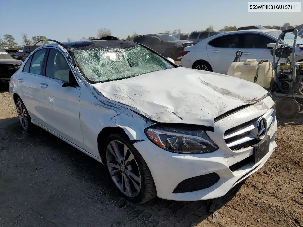 2016 Mercedes-Benz C 300 4Matic VIN: 55SWF4KB1GU157111 Lot: 75182724