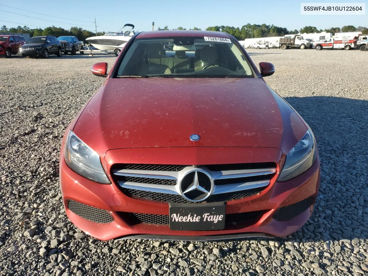 2016 Mercedes-Benz C 300 VIN: 55SWF4JB1GU122604 Lot: 75261864