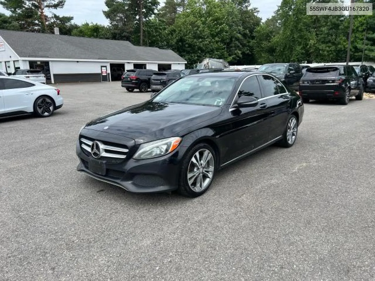 2016 Mercedes-Benz C 300 VIN: 55SWF4JB3GU167320 Lot: 75295384