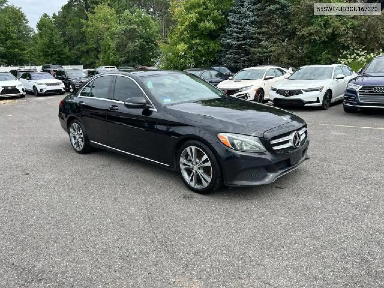 2016 Mercedes-Benz C 300 VIN: 55SWF4JB3GU167320 Lot: 75295384