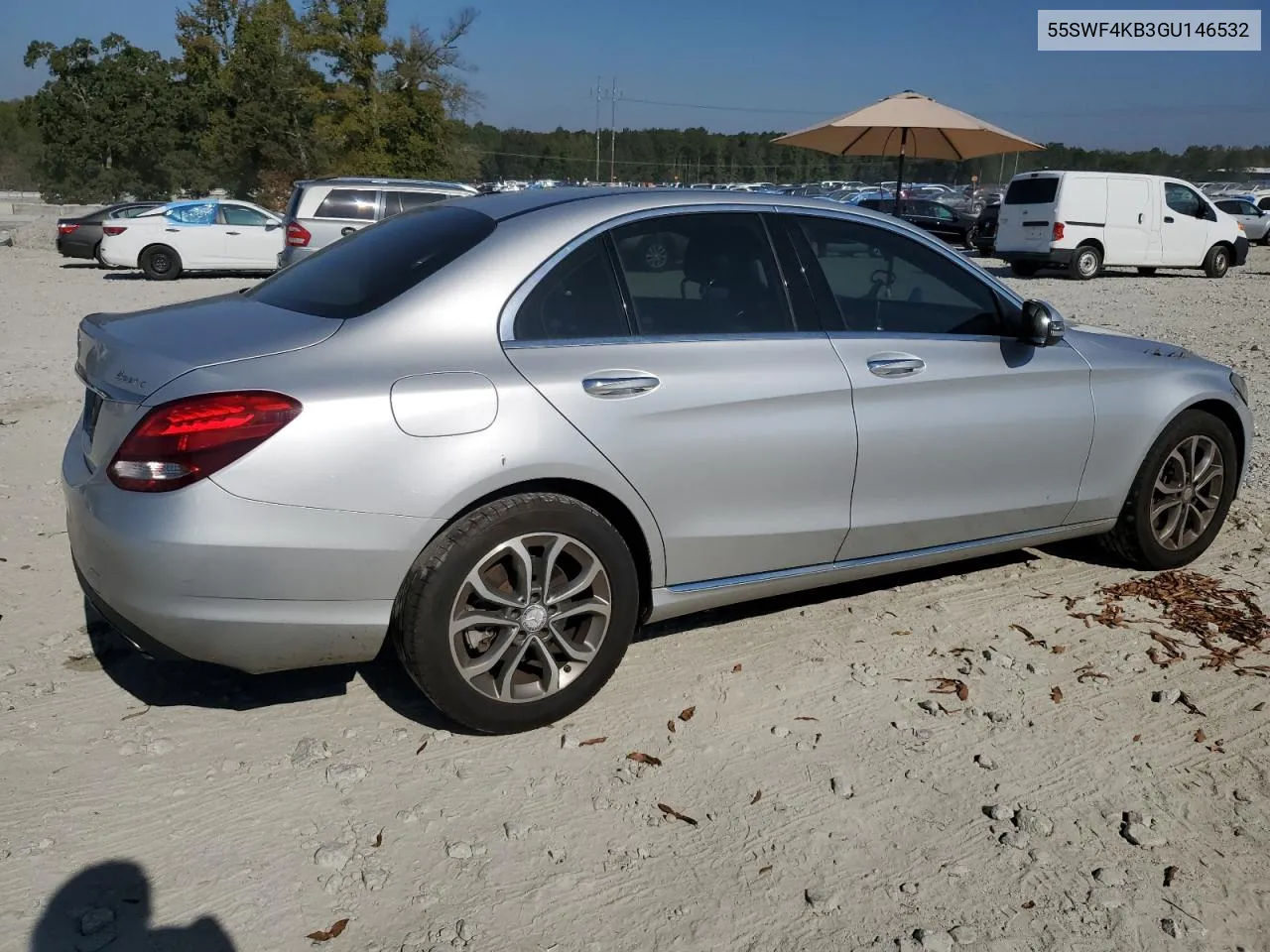 2016 Mercedes-Benz C 300 4Matic VIN: 55SWF4KB3GU146532 Lot: 75326174