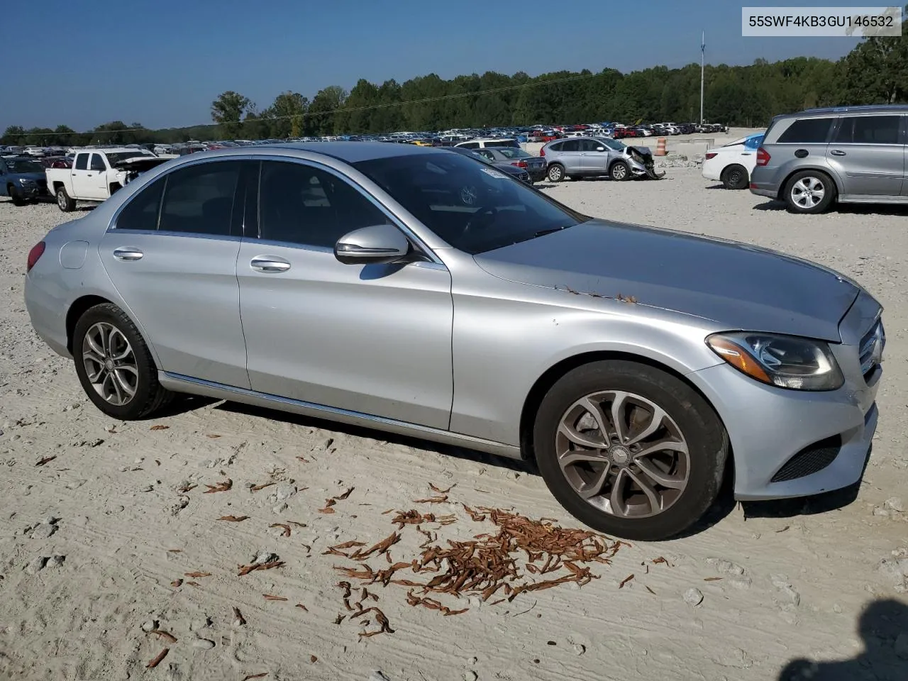 2016 Mercedes-Benz C 300 4Matic VIN: 55SWF4KB3GU146532 Lot: 75326174