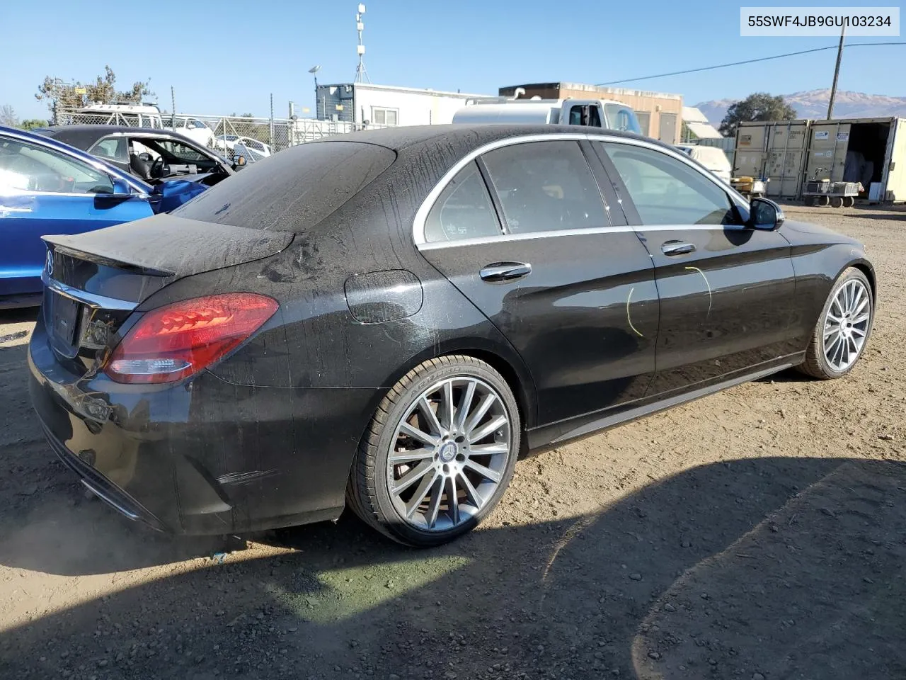 2016 Mercedes-Benz C 300 VIN: 55SWF4JB9GU103234 Lot: 75646484