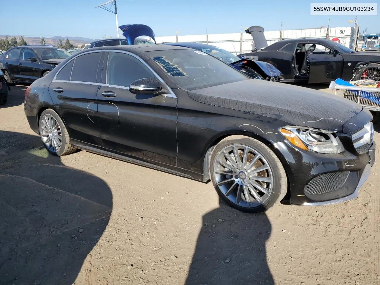 2016 Mercedes-Benz C 300 VIN: 55SWF4JB9GU103234 Lot: 75646484