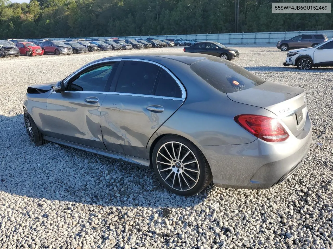 2016 Mercedes-Benz C 300 VIN: 55SWF4JB6GU152469 Lot: 75647434