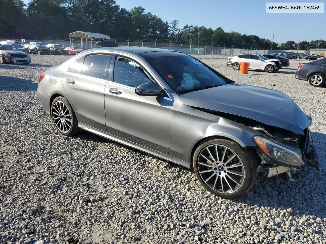 2016 Mercedes-Benz C 300 VIN: 55SWF4JB6GU152469 Lot: 75647434