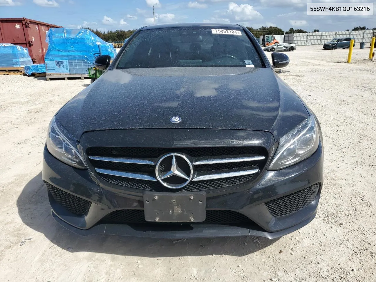 2016 Mercedes-Benz C 300 4Matic VIN: 55SWF4KB1GU163216 Lot: 75862104