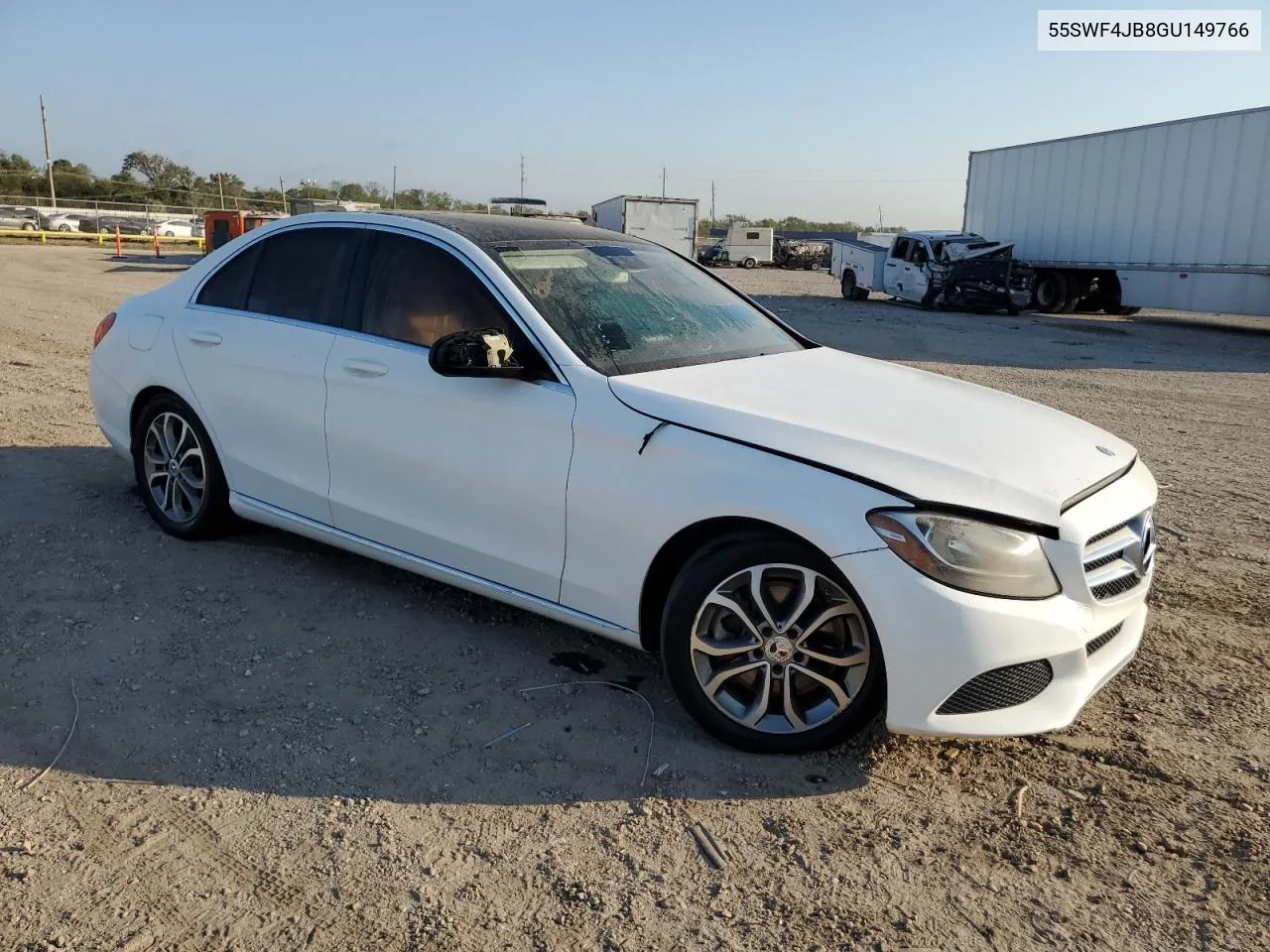 2016 Mercedes-Benz C 300 VIN: 55SWF4JB8GU149766 Lot: 76011104