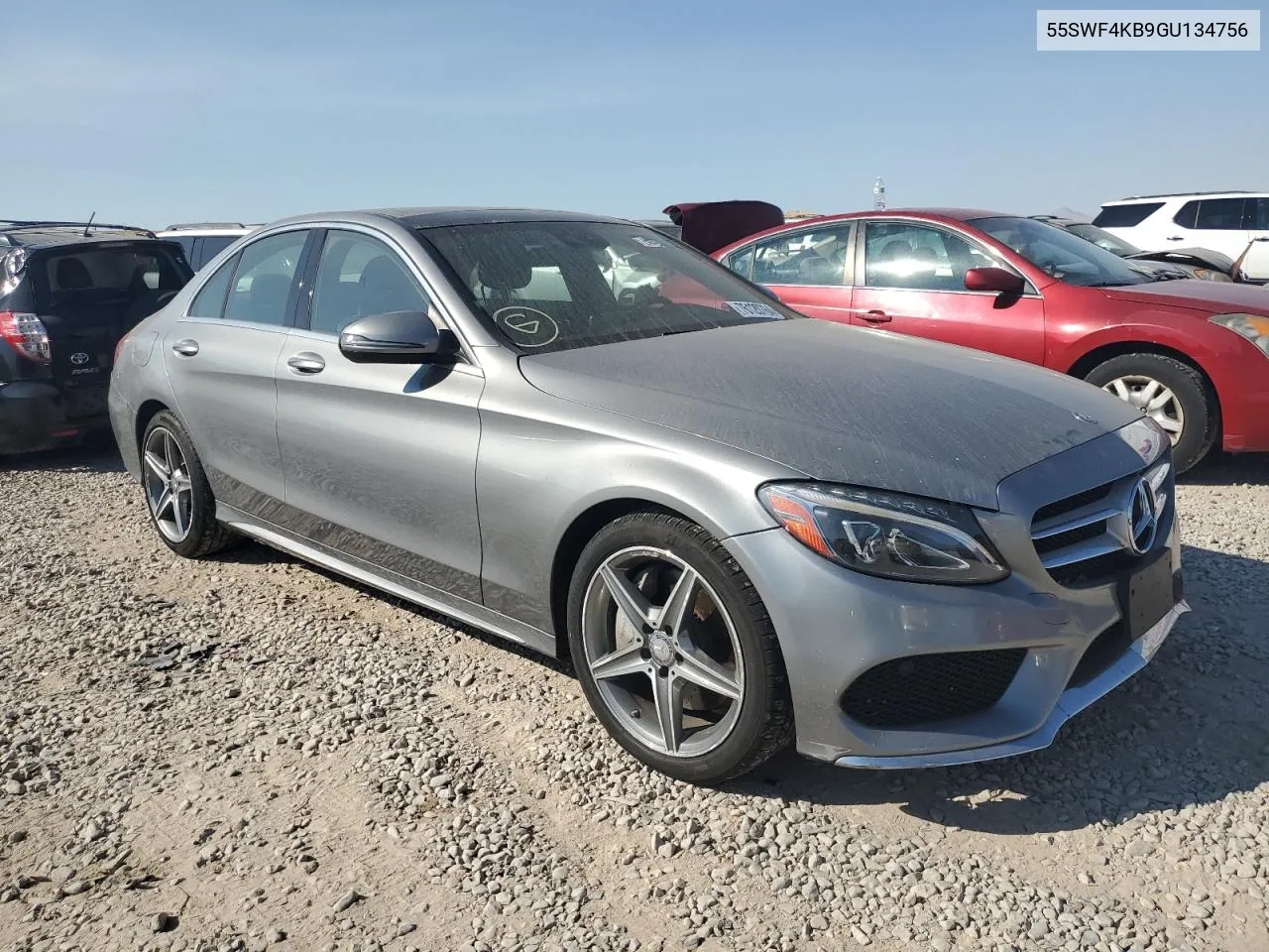 2016 Mercedes-Benz C 300 4Matic VIN: 55SWF4KB9GU134756 Lot: 76120764