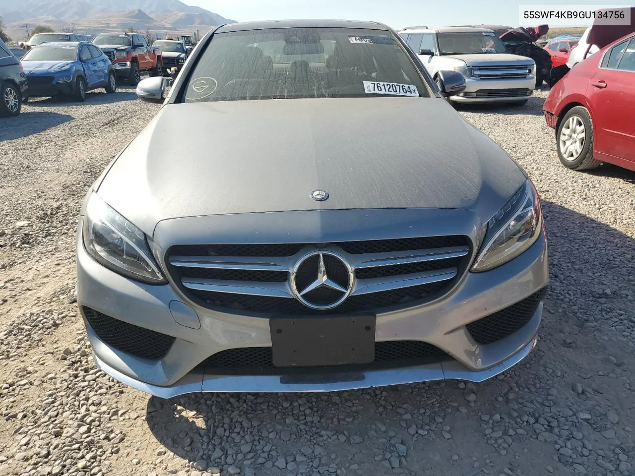 2016 Mercedes-Benz C 300 4Matic VIN: 55SWF4KB9GU134756 Lot: 76120764