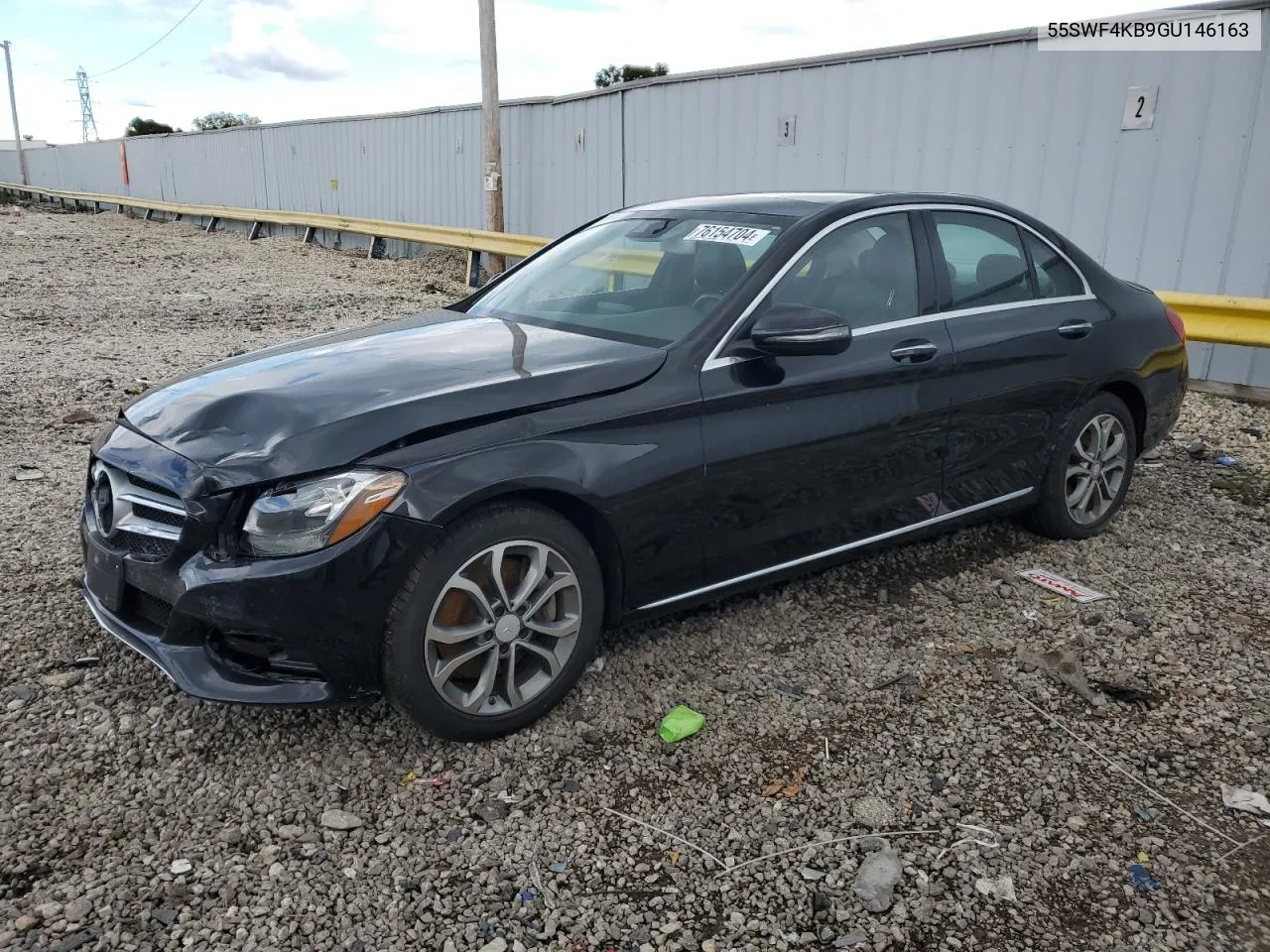 2016 Mercedes-Benz C 300 4Matic VIN: 55SWF4KB9GU146163 Lot: 76154704