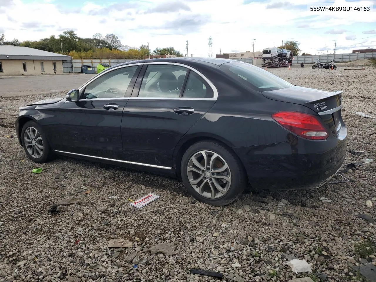 2016 Mercedes-Benz C 300 4Matic VIN: 55SWF4KB9GU146163 Lot: 76154704