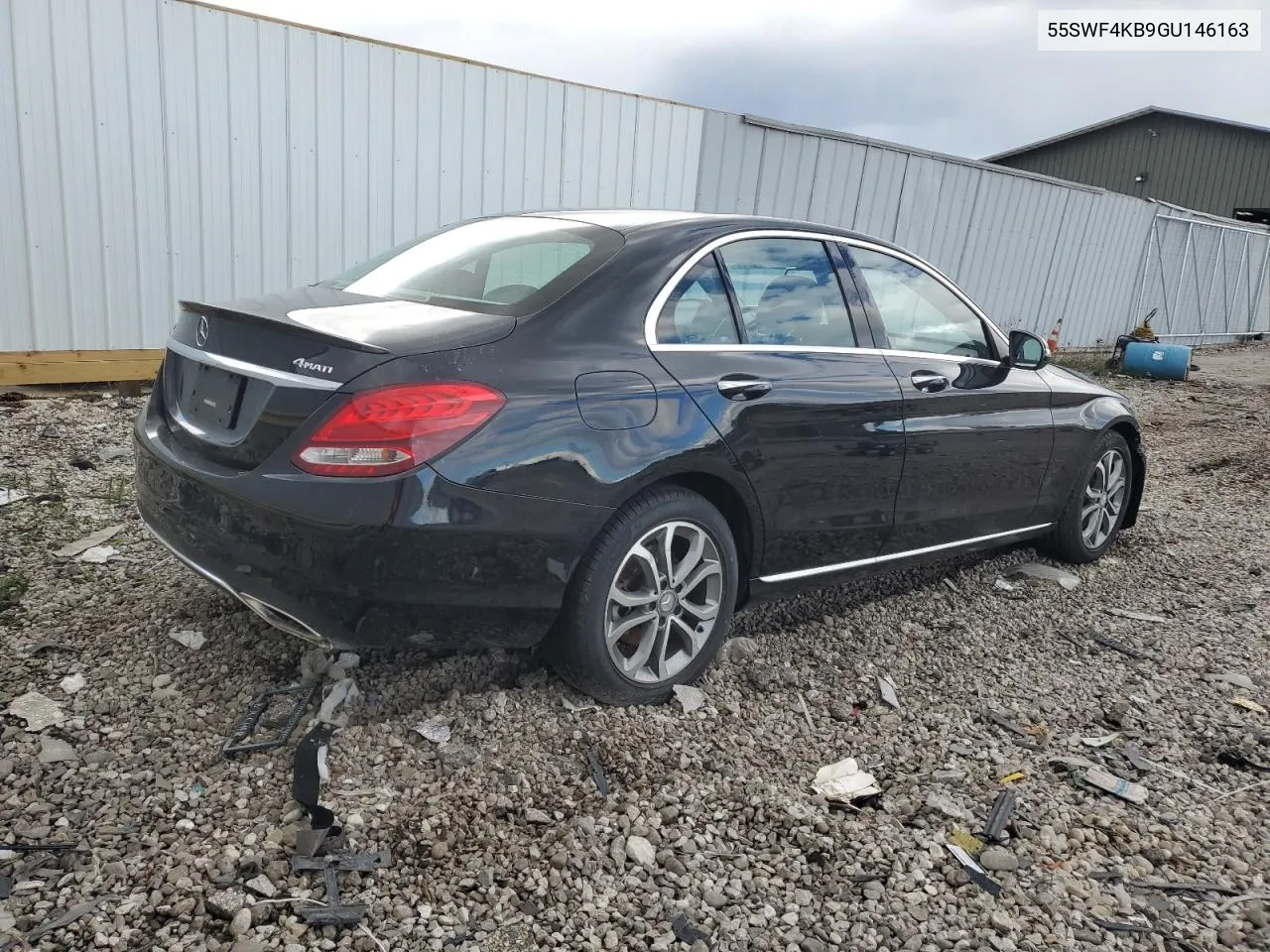 2016 Mercedes-Benz C 300 4Matic VIN: 55SWF4KB9GU146163 Lot: 76154704