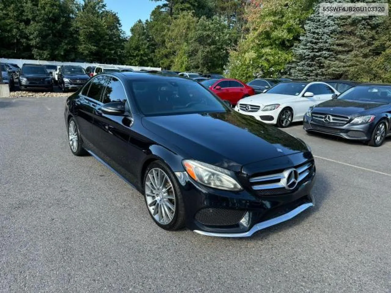 2016 Mercedes-Benz C 300 VIN: 55SWF4JB2GU103320 Lot: 76276734