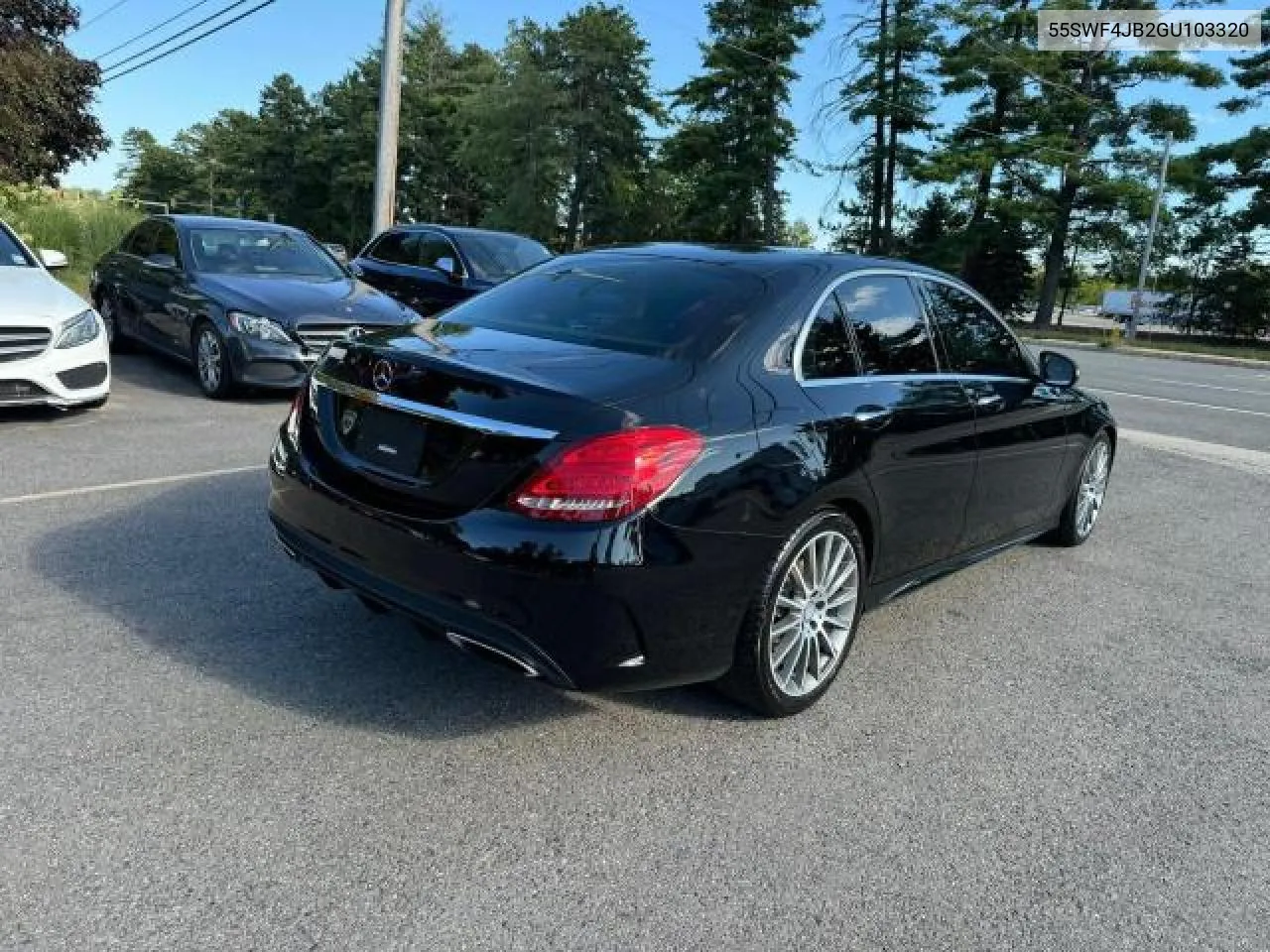 2016 Mercedes-Benz C 300 VIN: 55SWF4JB2GU103320 Lot: 76276734