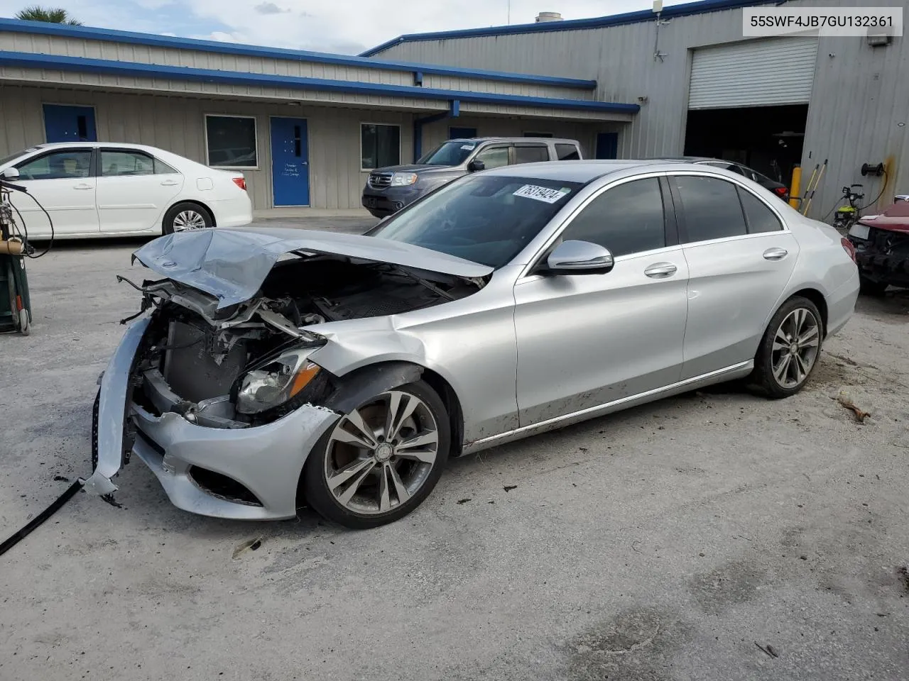 2016 Mercedes-Benz C 300 VIN: 55SWF4JB7GU132361 Lot: 76319424