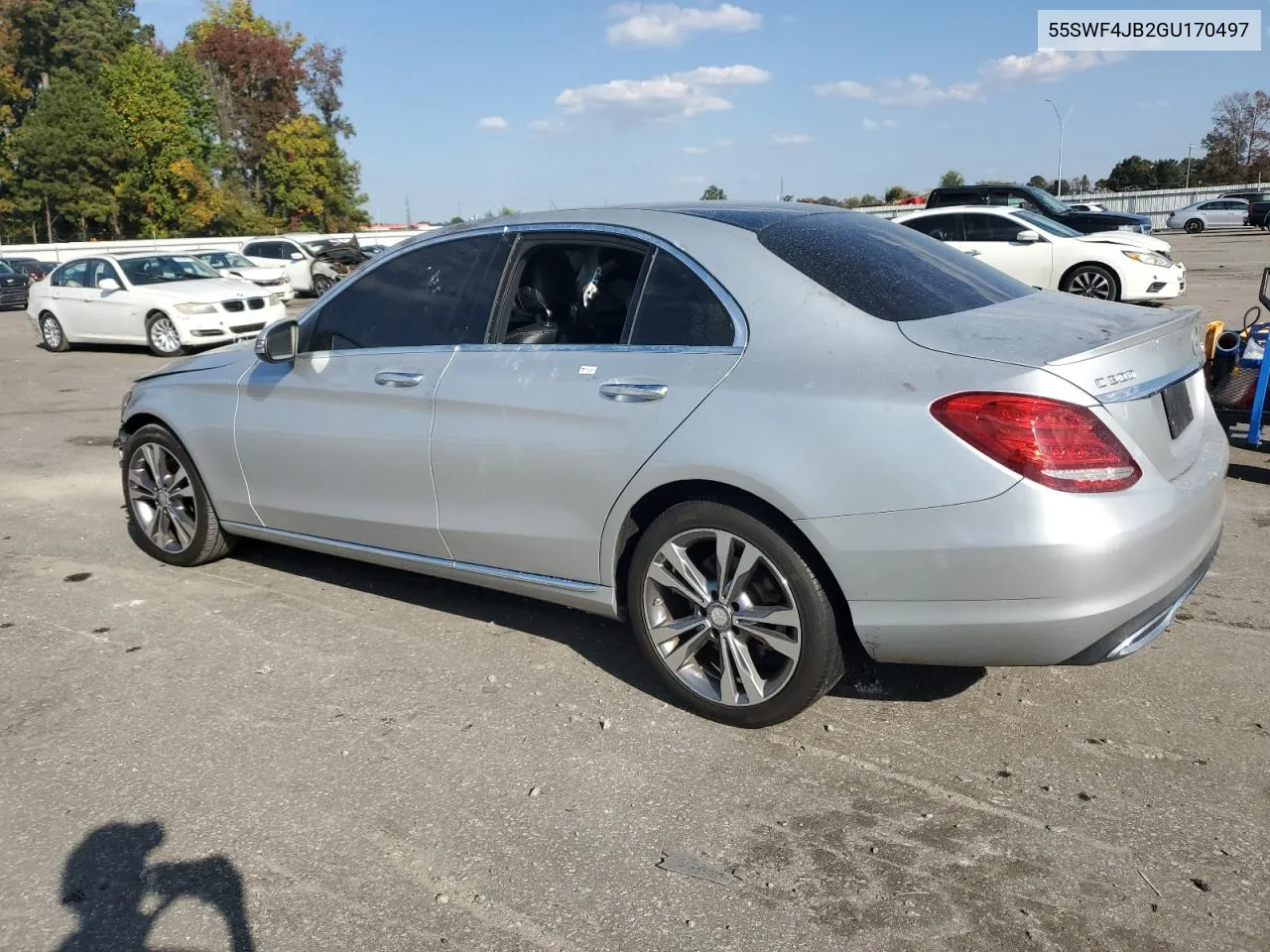 2016 Mercedes-Benz C 300 VIN: 55SWF4JB2GU170497 Lot: 77085884