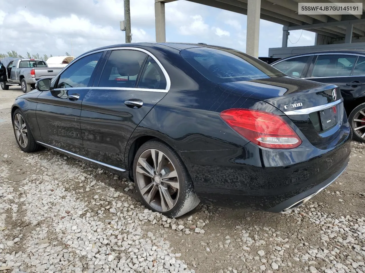 2016 Mercedes-Benz C 300 VIN: 55SWF4JB7GU145191 Lot: 77184594