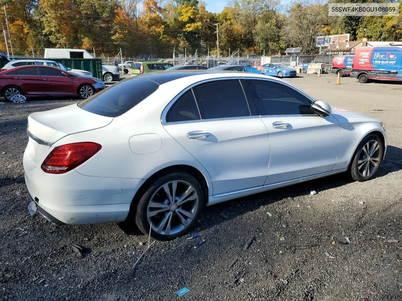 2016 Mercedes-Benz C 300 4Matic VIN: 55SWF4KB0GU108059 Lot: 77961044