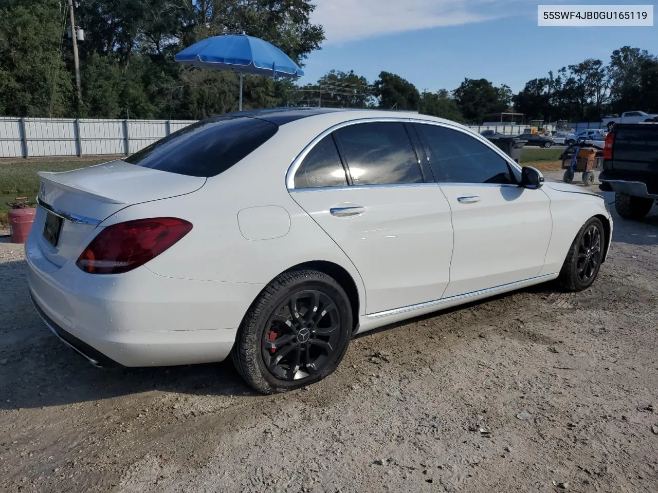 2016 Mercedes-Benz C 300 VIN: 55SWF4JB0GU165119 Lot: 78038544