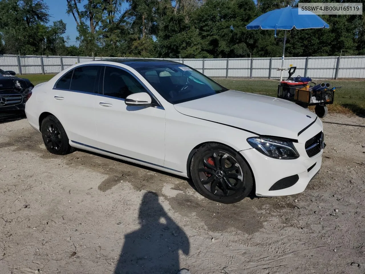 2016 Mercedes-Benz C 300 VIN: 55SWF4JB0GU165119 Lot: 78038544