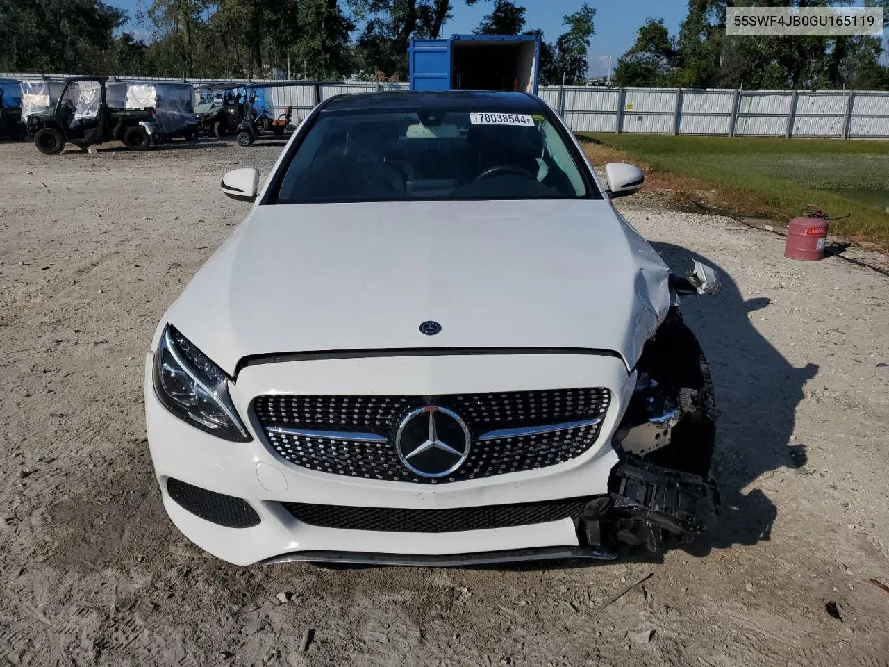 2016 Mercedes-Benz C 300 VIN: 55SWF4JB0GU165119 Lot: 78038544