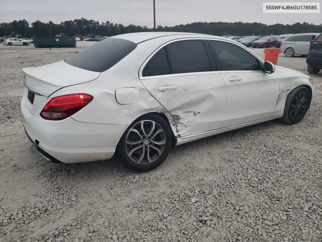 2016 Mercedes-Benz C 300 VIN: 55SWF4JB6GU178585 Lot: 78082784