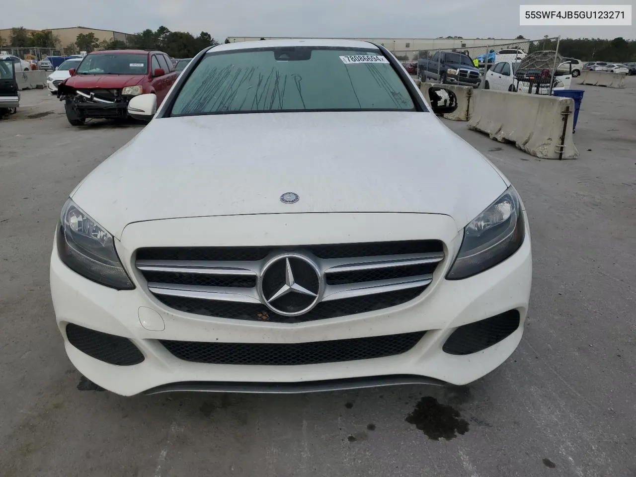 2016 Mercedes-Benz C 300 VIN: 55SWF4JB5GU123271 Lot: 78086694