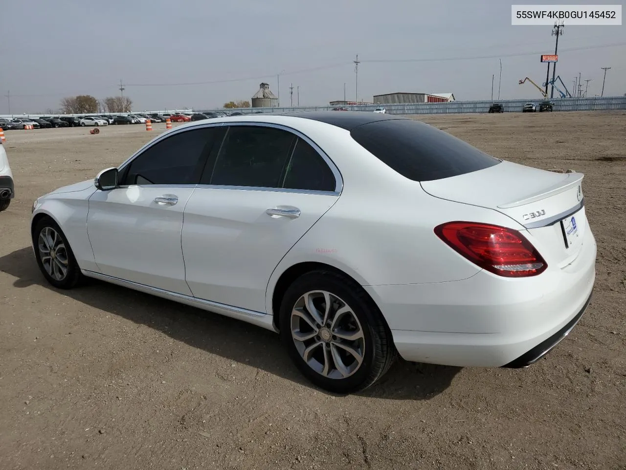 2016 Mercedes-Benz C 300 4Matic VIN: 55SWF4KB0GU145452 Lot: 78212304