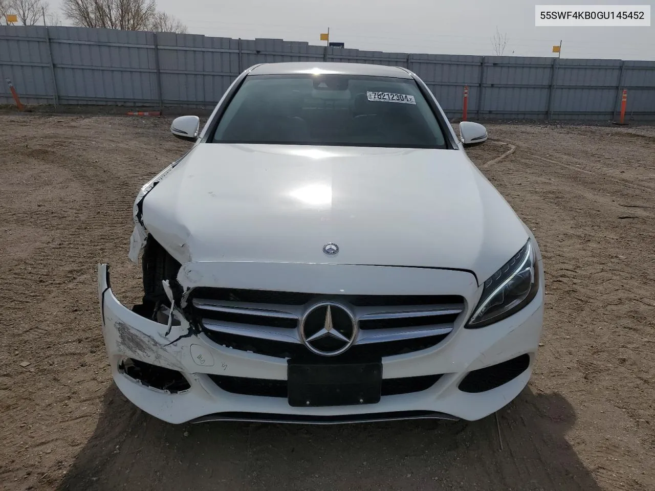 2016 Mercedes-Benz C 300 4Matic VIN: 55SWF4KB0GU145452 Lot: 78212304