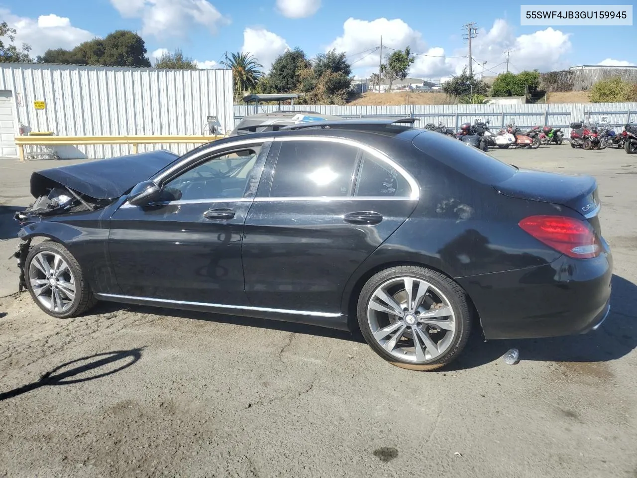 2016 Mercedes-Benz C 300 VIN: 55SWF4JB3GU159945 Lot: 78225634