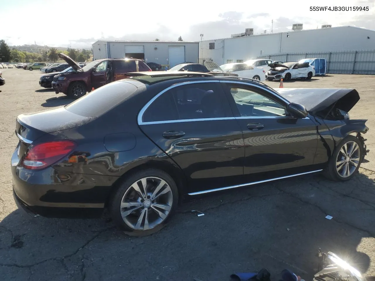 2016 Mercedes-Benz C 300 VIN: 55SWF4JB3GU159945 Lot: 78225634