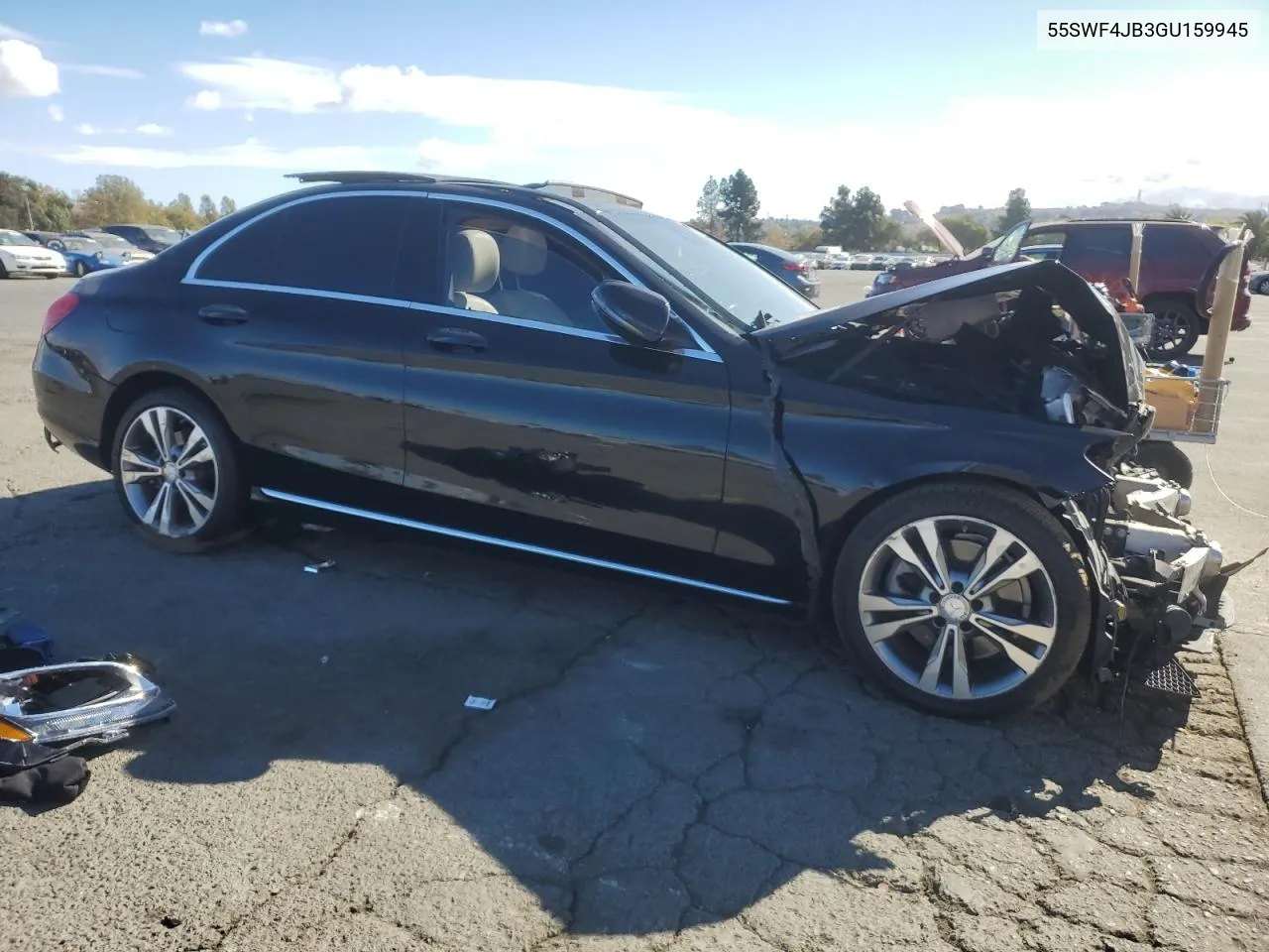 2016 Mercedes-Benz C 300 VIN: 55SWF4JB3GU159945 Lot: 78225634