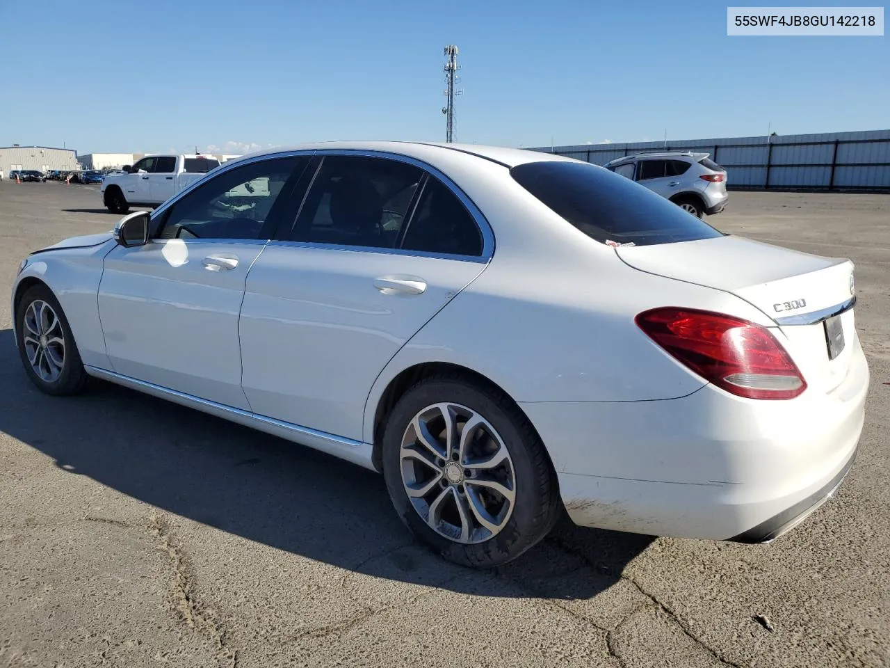 2016 Mercedes-Benz C 300 VIN: 55SWF4JB8GU142218 Lot: 78433194